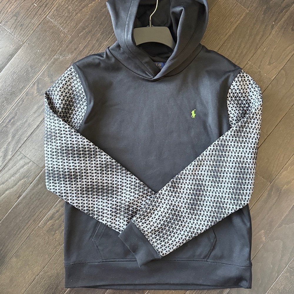 Polo Black and Gray Patterned Hoodie! New without tag!